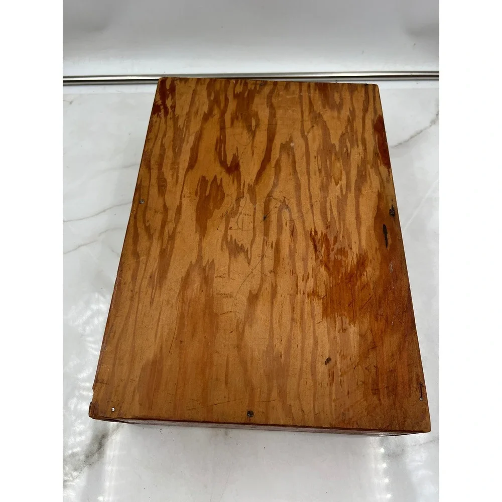 Vintage Wooden 6 Compartment Tool Caddy Organizer Tray Rustic Farmhouse Storage
